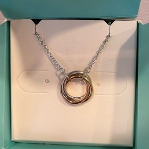 Origami Owl Tri-tone Connection Knot Necklace